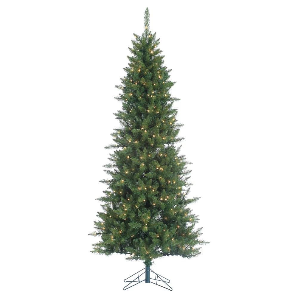 7.5-ft Pre-lit Narrow Nordic Fir Artificial Christmas Tree With 400 Clear Lights
