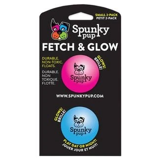 American Dog Toys 1957 Small Fetch and Glow Ball - Pack of 2