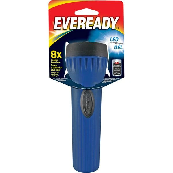 Led Economy Flashlight 3151ls With D Battery - Assorted Colors