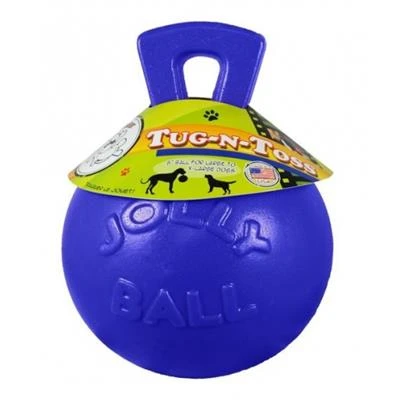 Tug-n-toss Ball Dog Toy 10 Inch Blue - Durable And Fun