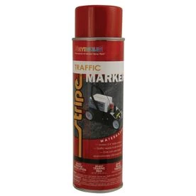20-647 Traffic Red Water-based Spray Paint, 18oz For Marking