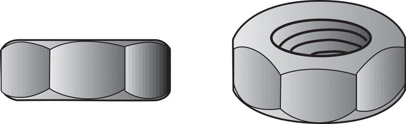 Hillman 1 Zinc Dichromate Steel SAE Hex Nut 10 pk 1 in.