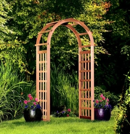 Glendale Cedar Garden Arbor 41.25-in W X 86-in H Natural Wood Structure