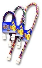 Comfy Perch For Birds, Large 36-inch Multi-color Cable Perch