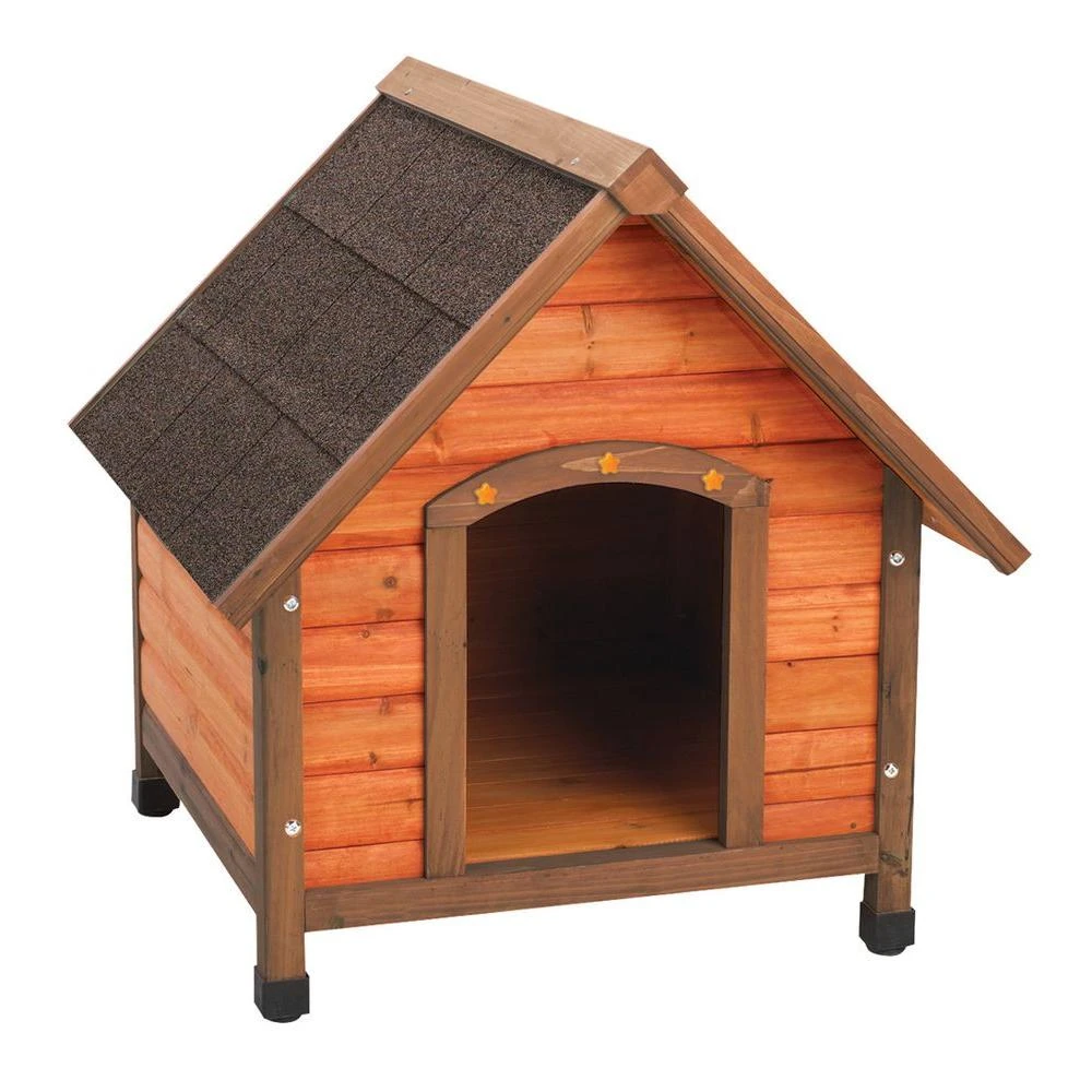 Premium Plus Small A-frame Doghouse - Model W-01705, Brown