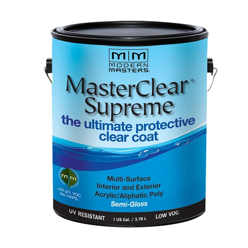 Masterclear Supreme Semi-gloss Clear Water-based Protective Coating 1 Gallon