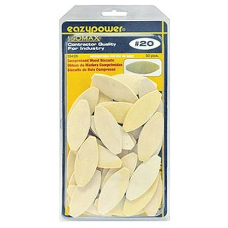 Compressed Wood Biscuits for All Plate Joiners, #20, 50-Pk.