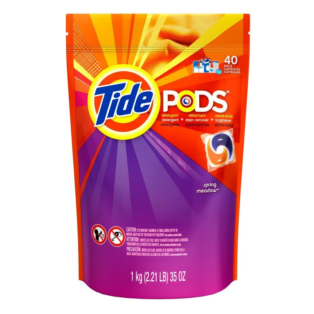Laundry Detergent, Pod, Spring Meadow, 35-Ct.