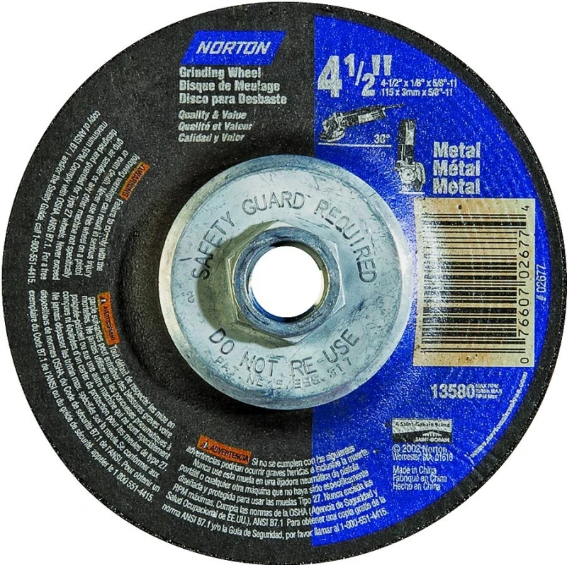 4-1/2 X 1/8 X 5/8-11 Metal Cutting Wheel T27