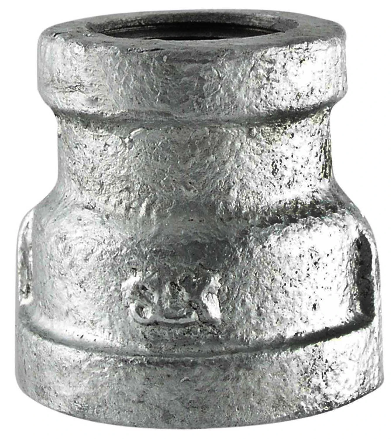 1 Inch by 3 Quarter Inch Galvanized Steel Pipe Reducing Coupling