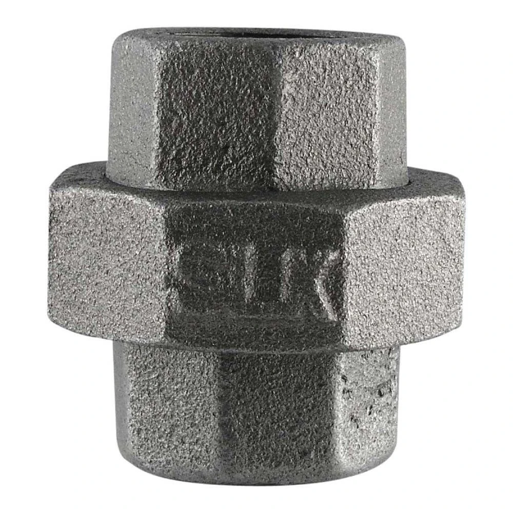2 Inch Black Steel Pipe Union Connector for Plumbing and Piping Systems