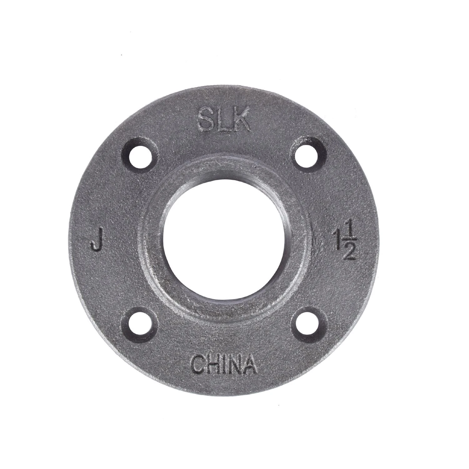 1-1/2 In. Fip Black Malleable Iron Floor Flange For Gas And Air Applications