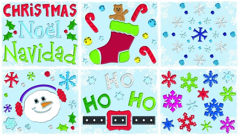 11.5X12 XMAS GEL CLING