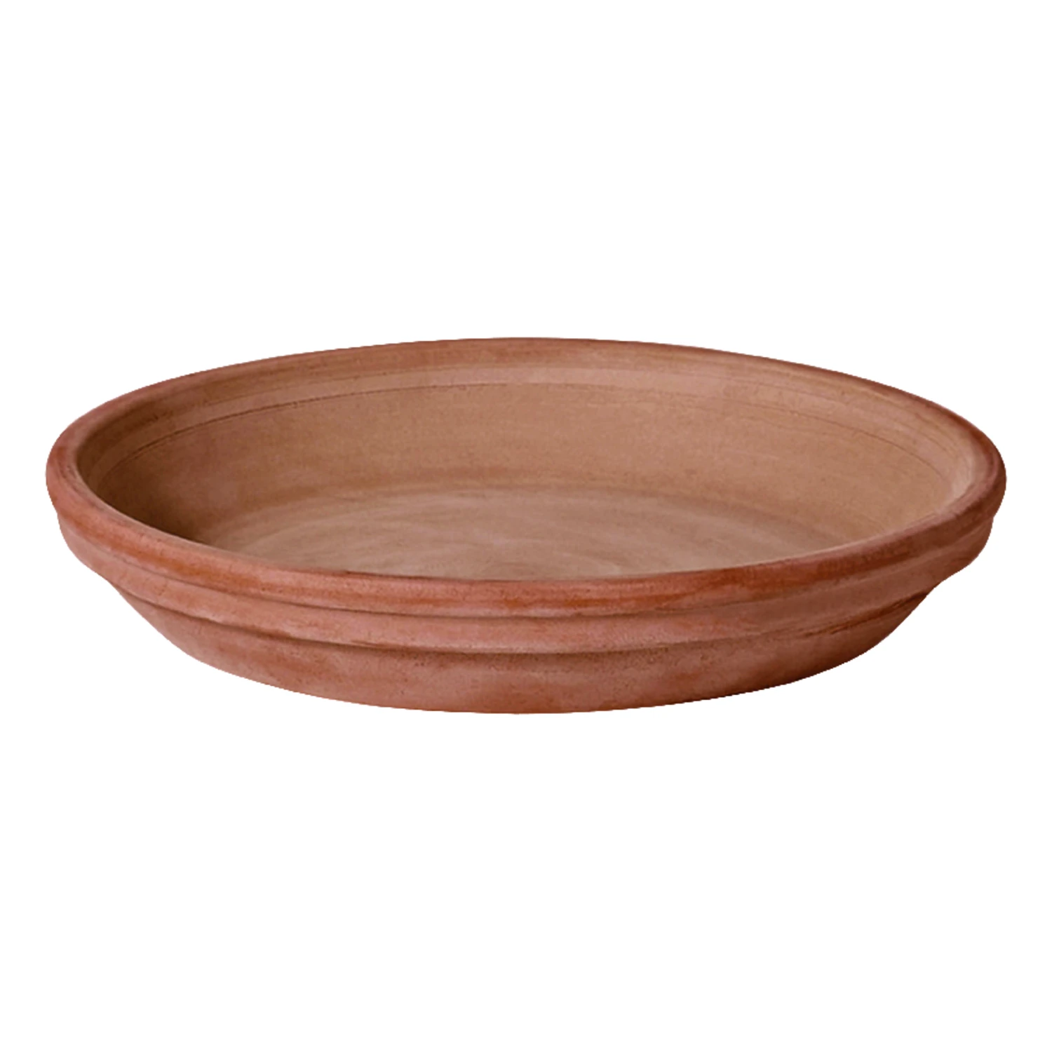Terra Cotta Clay Saucer, Moka Chocolate Brown, 9 In
