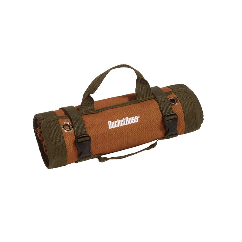 74004 6 Pocket Canvas Wrench Roll Up Tool Holder, Brown