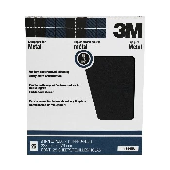 11694na Fine Grit Pro-pak Emery Sandpaper Sheets, 9 X 11 In., Pack Of 25