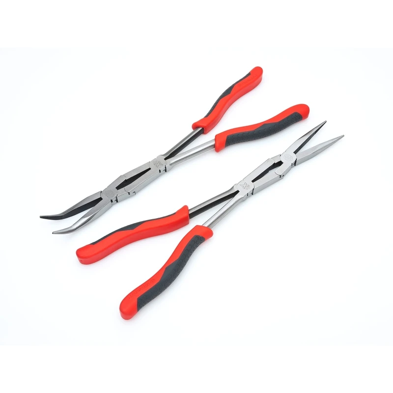 X2 Long Reach Pliers Set, 2-piece, 13-1/2 In. Alloy Steel