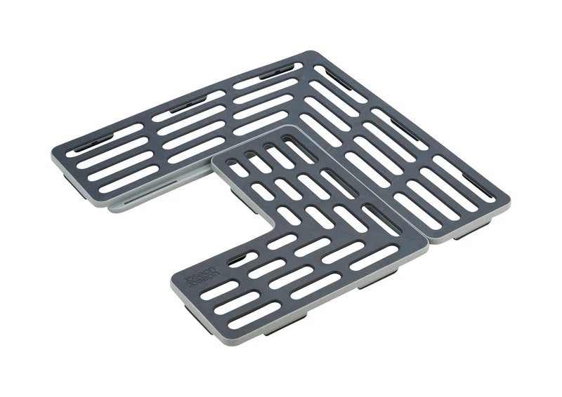 SinkSaver ABS Plastic Sink Mat – Adjustable 11×11.75 in Dish Protection