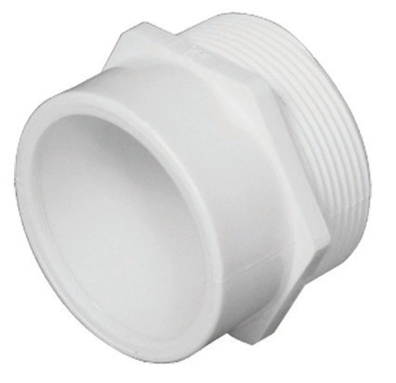 Schedule 40 DWV Pipe Thread Adapter, 1-1/2 x 1-1/4