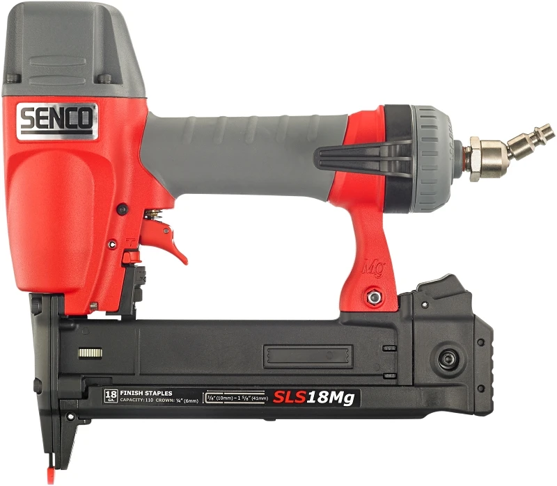 18 Gauge Pneumatic Stapler Kit With Oil-free Motor And Accessories