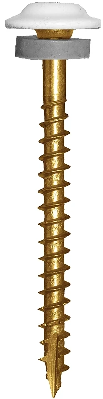 Mss 9 X 1-1/2 In. White Metal Siding Screw, 3000 Pieces, Model 40090
