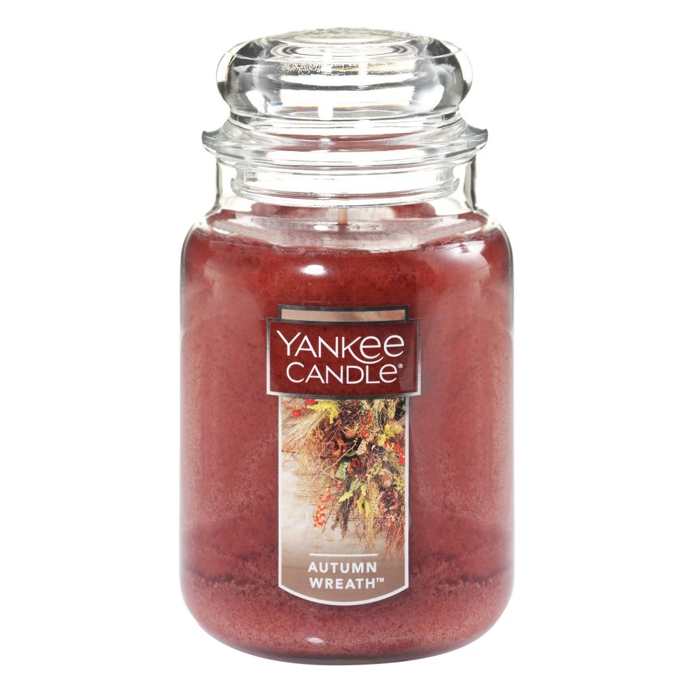 Autumn Wreath 22oz Large Jar Candle - Perfect Fall Fragrance