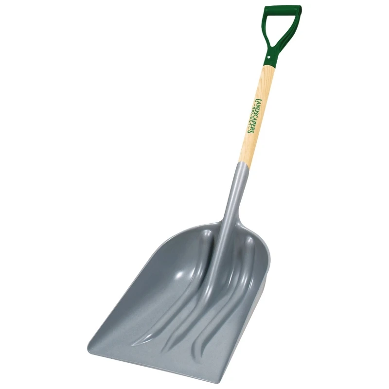 33279 Pla-12 Grain Scoop Shovel, 12 In Abs Blade, 29 In Wood Handle