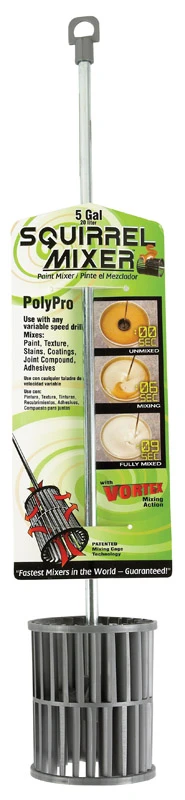 5 Gallon Polypro Squirrel Mixer Model 69012 For Paint Mixing