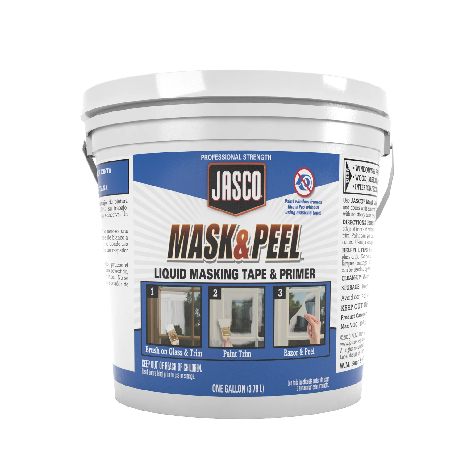 Gjms00292 1 Gallon Liquid Mask & Seal, White, Flat/matte Finish, Voc 50 G/l
