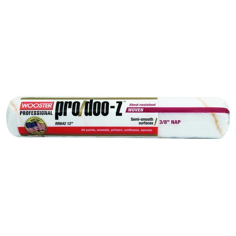 Wooster Pro/Doo-Z Woven Fabric 12 in. W X 3/8 in. Regular Paint Roller Cover 1 pk