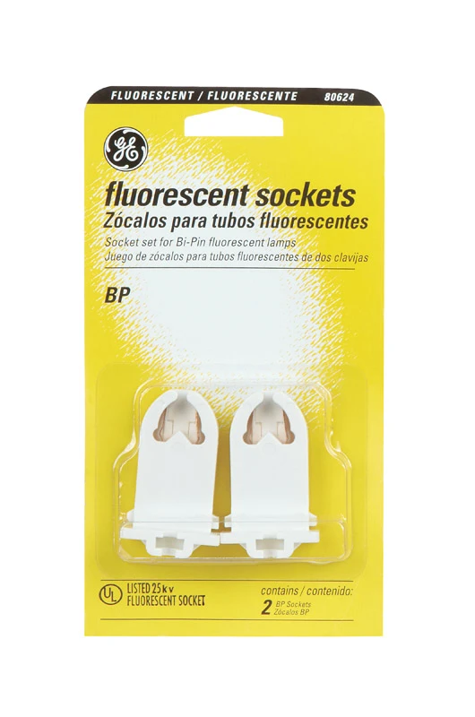 Bi-pin Medium Fluorescent Lampholder Socket 64823 For Efficient Lighting