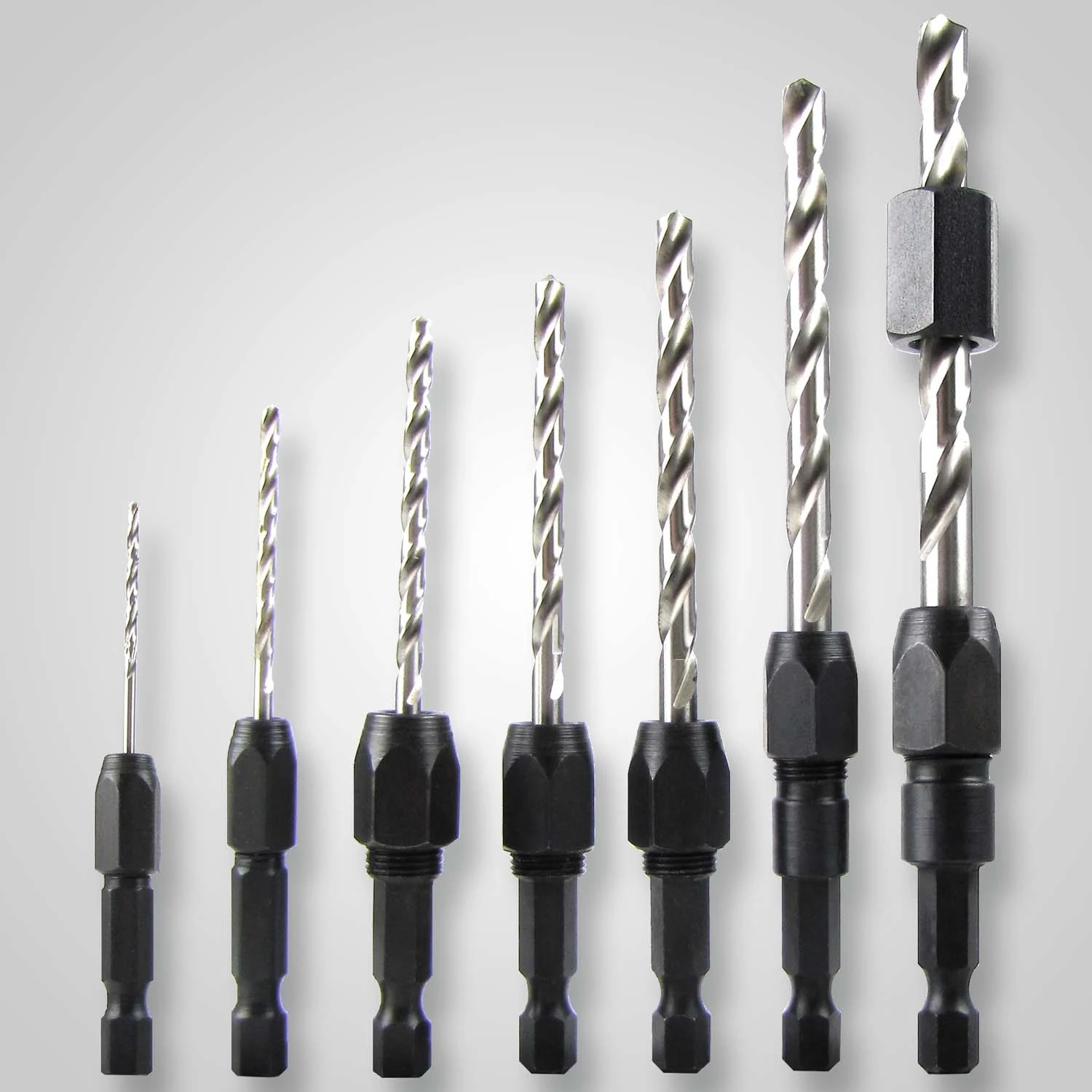 1/4 In. Drill Adapter Set 7 Piece With Hex Socket