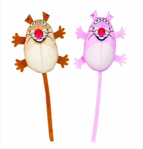 Fat Cat Assorted Plush Eeeks Cat Toy 3 pk