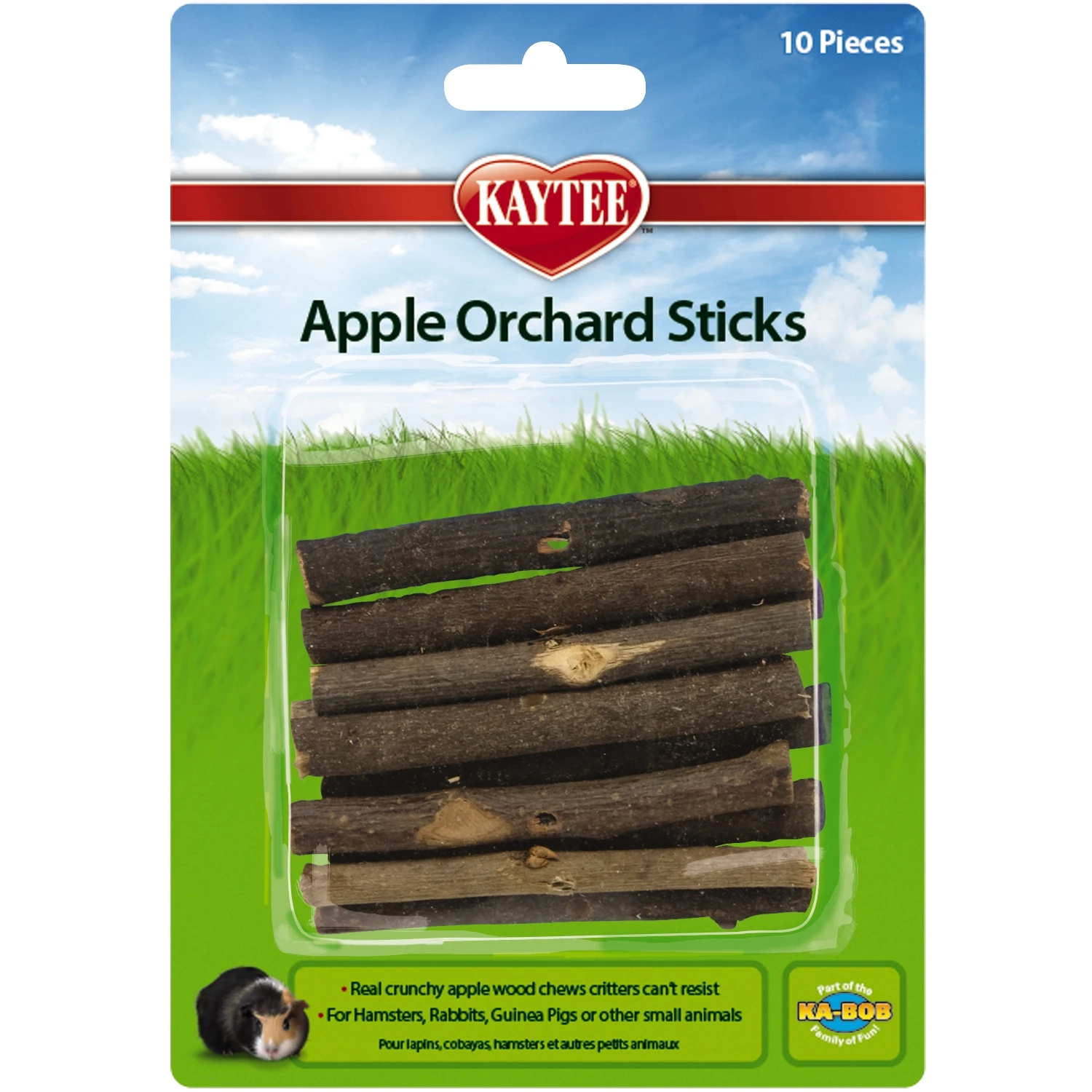Kaytee Apple Orchard Sticks Small Animal Chews, 3 IN