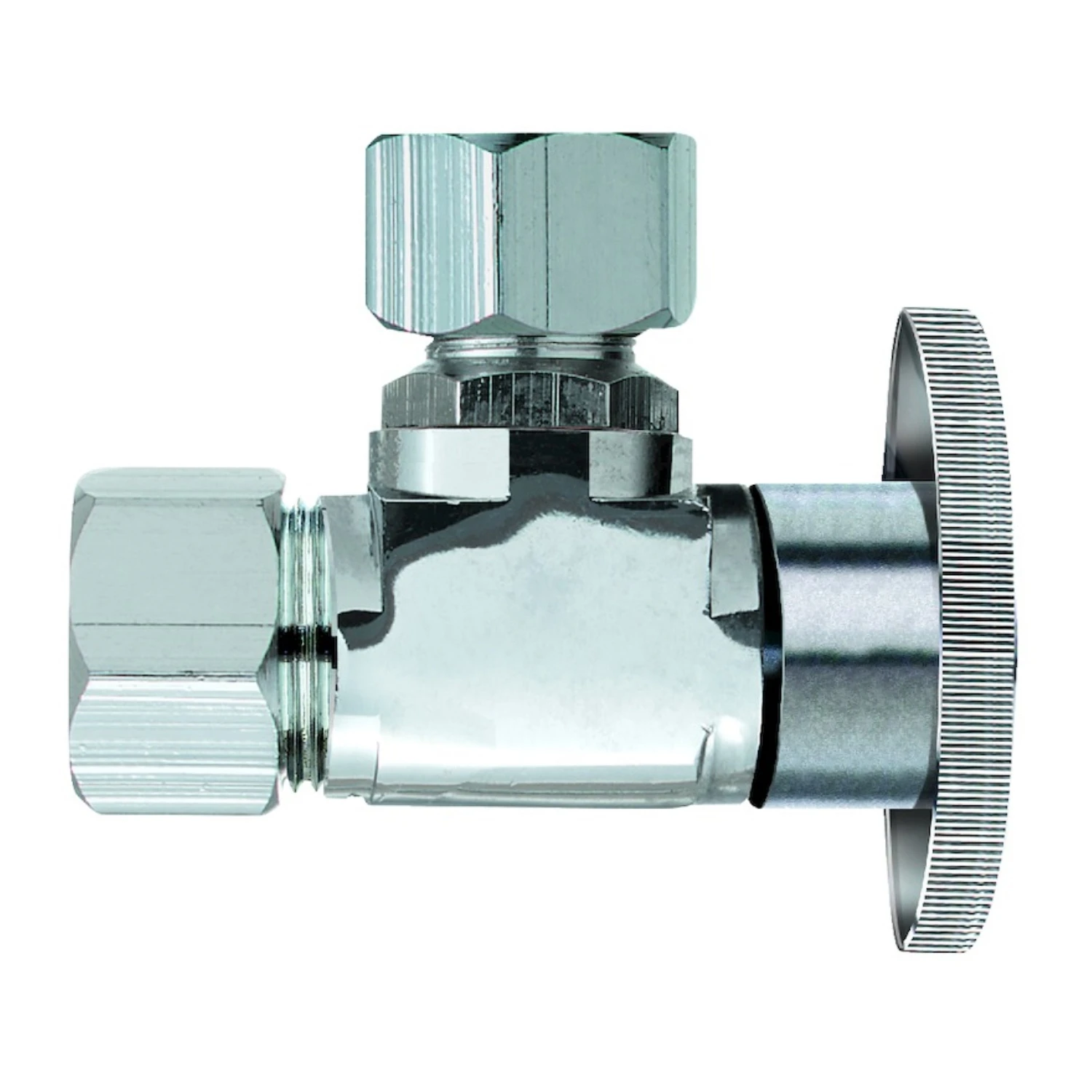 5/8 In. X 1/2 In. Compression Brass Angle Valve Model 2623pclf