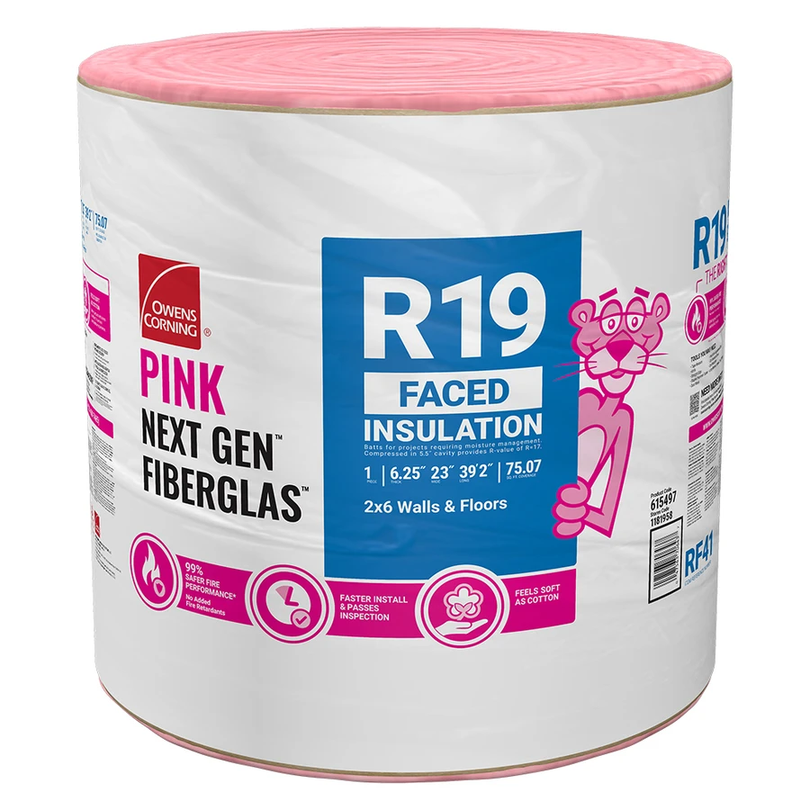 Ecotouch 23 In. W X 470 In. L R-19 Kraft Faced Insulation Roll
