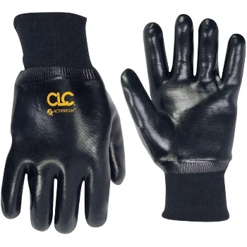 2080l Large Pvc Dip Knit Wrist Gloves - Durable And Comfortable