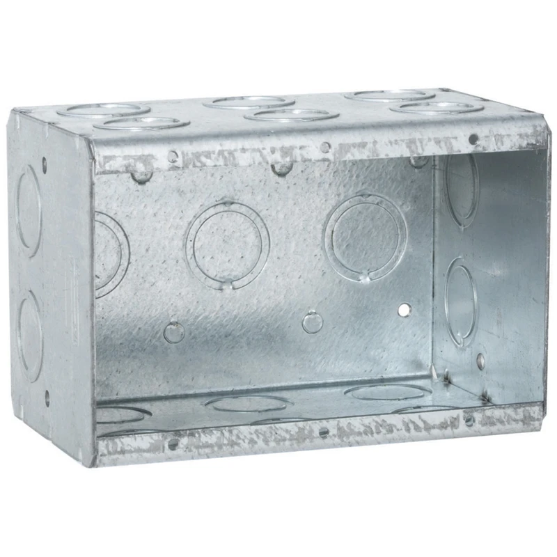 3-1/2 Inch Deep 3 Gang Welded Masonry Electrical Box Model 697