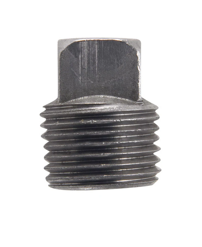 Billco Corporation 1/2 in. MPT Black Steel Square Head Plug
