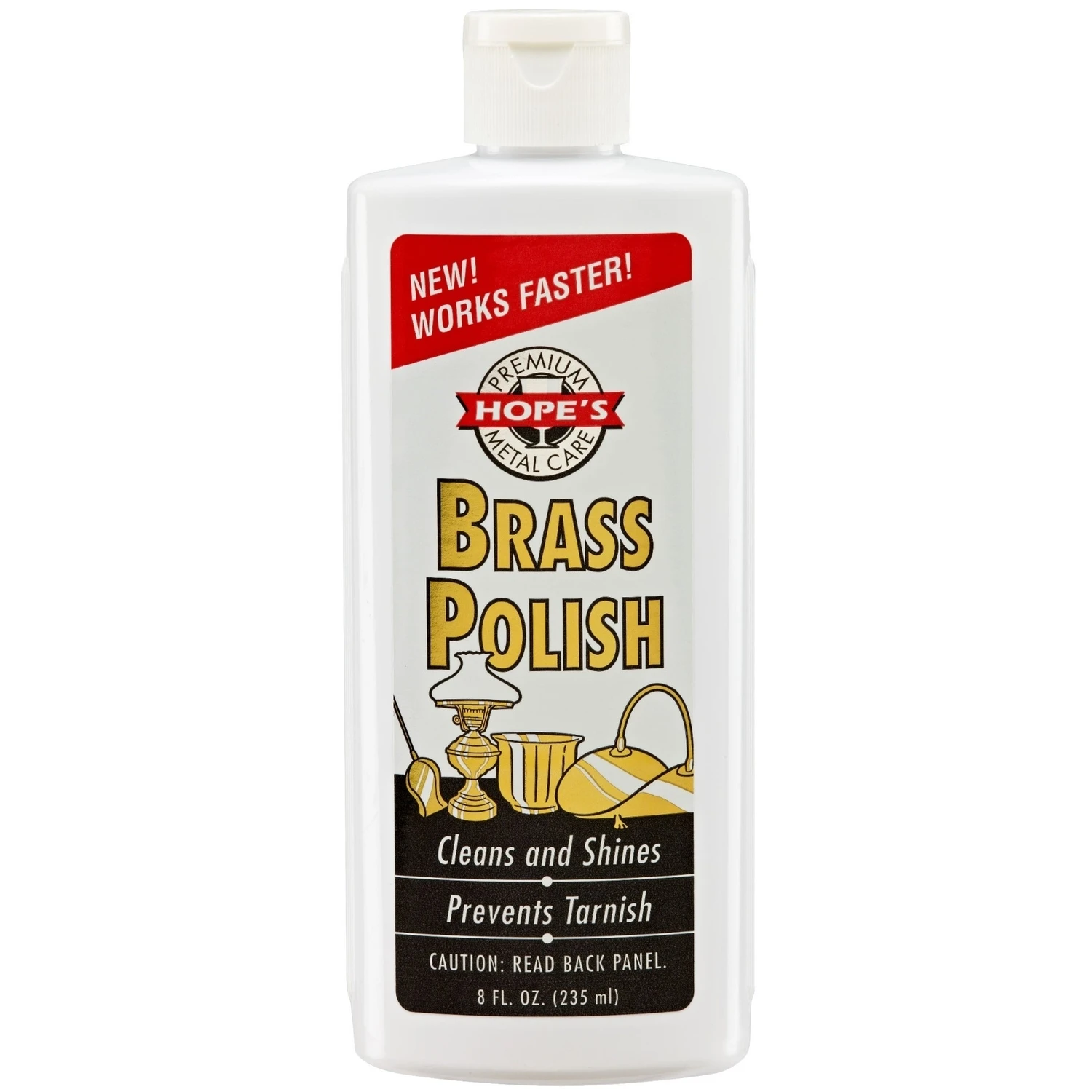 No Scent Brass Polish 8 Ounce Cream - Safe And Effective Tarnish Remover