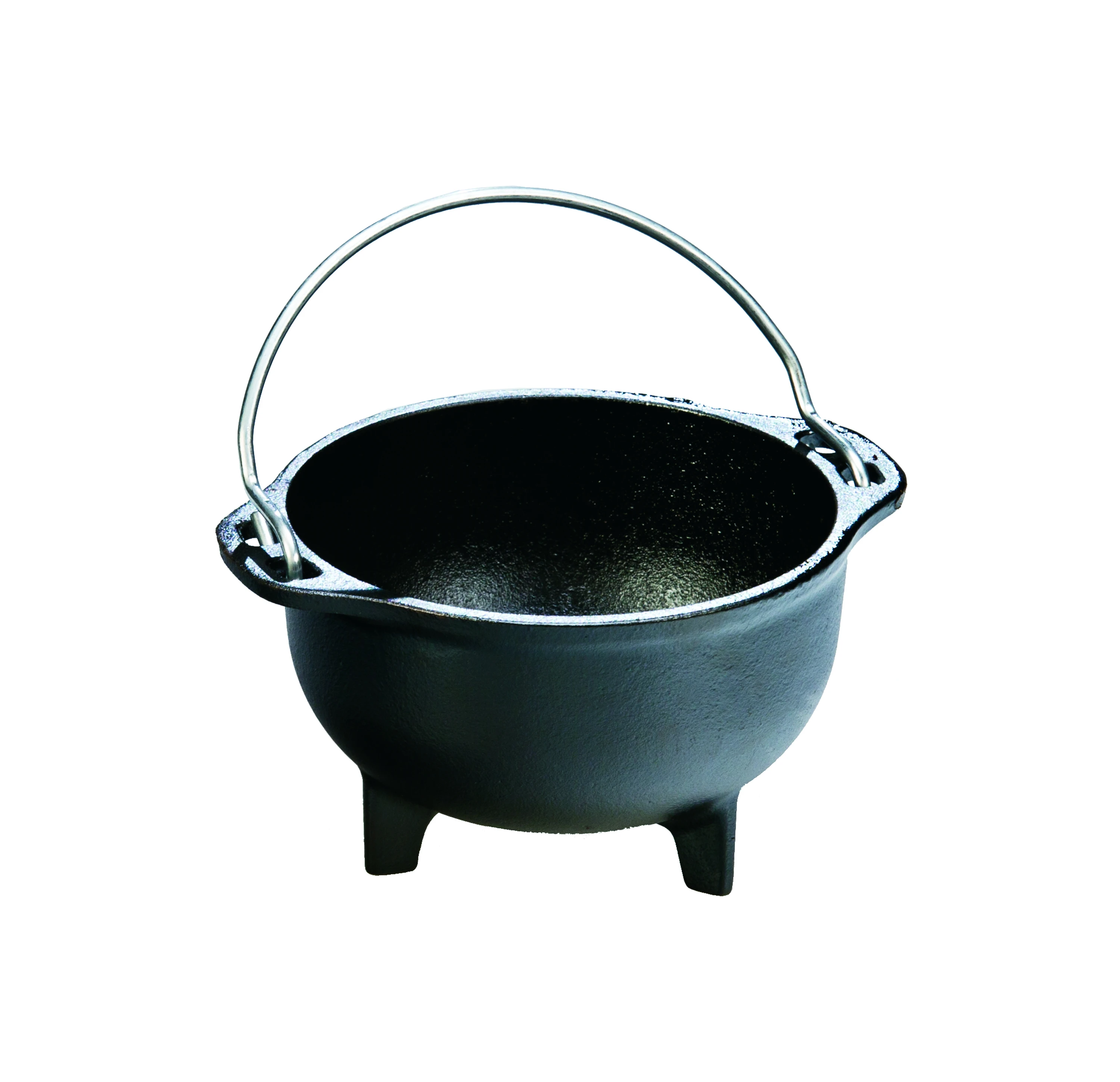 Cast Iron Country Kettle 16 Ounce Pre-seasoned With Wire Bail Handle