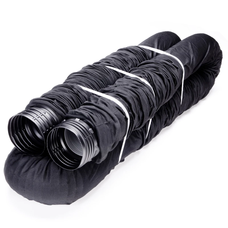 4 In. Dia. X 50 Ft. L Perforated Drain Pipe With Sock