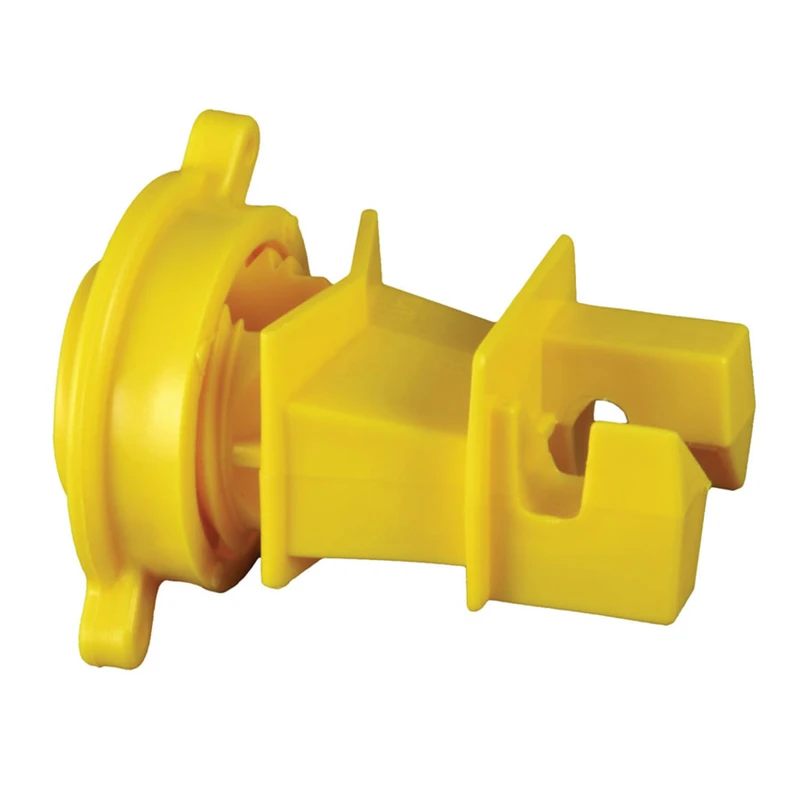 Red Snap'r Round Post Fence Insulator Yellow