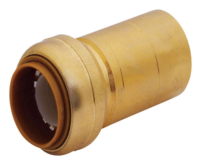Sharkbite Push To Connect 1 In. Ptc X 1/2 In. D Cts Brass Fitting Reducer U724lfa