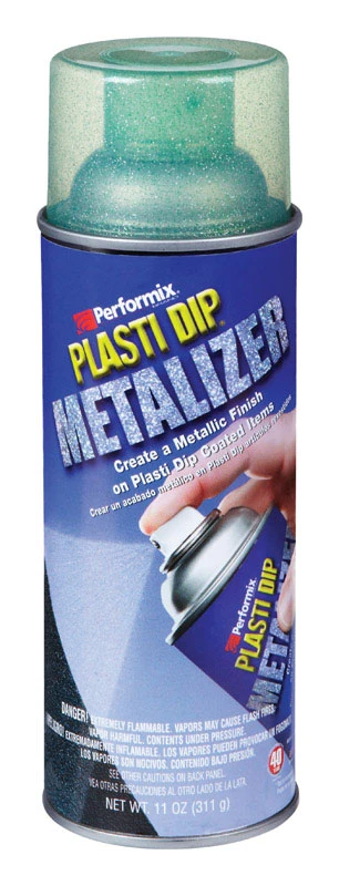 Plasti Dip Metalizer Spray 11 Oz Green, Model 11243-6, Multi-purpose Rubber Coating