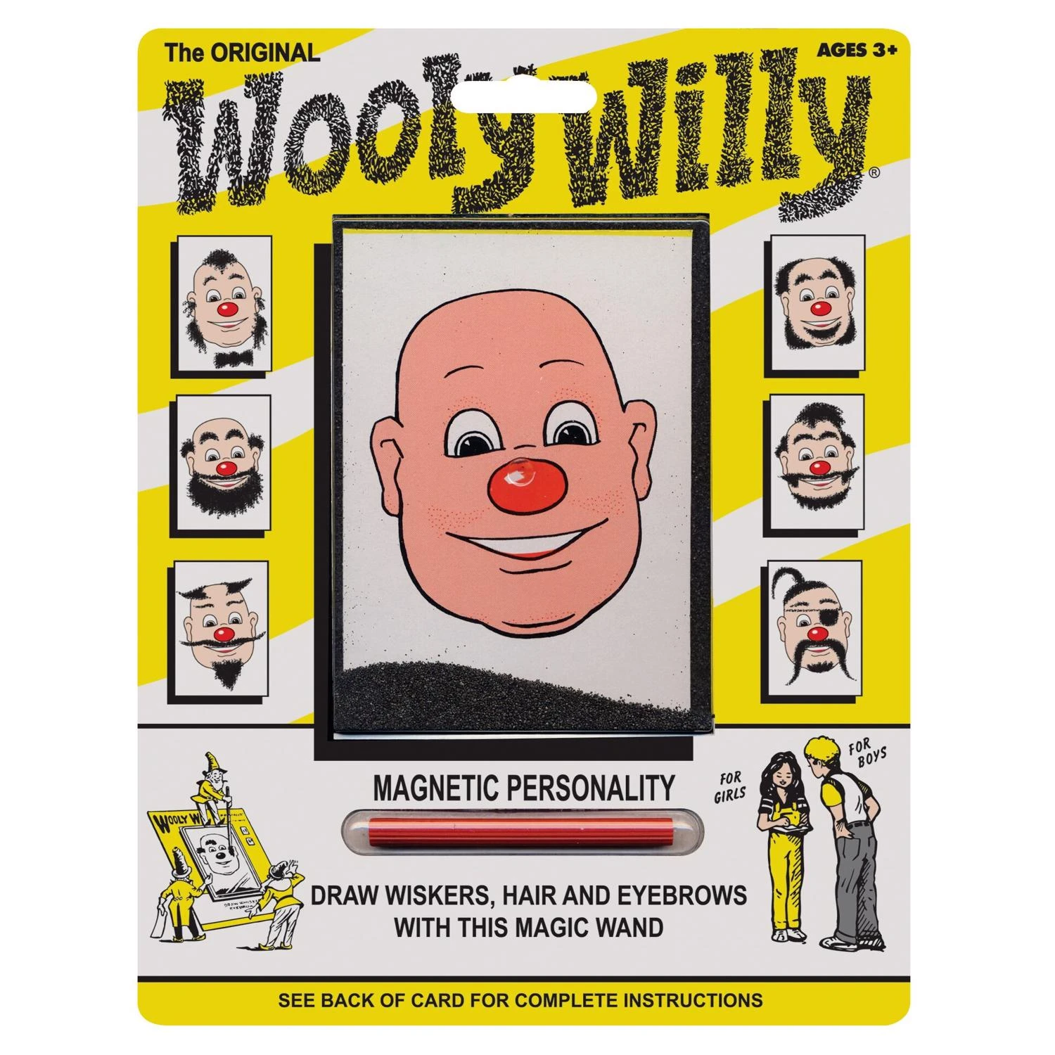Wooly Willy Original Magnetic Drawing Game 7" X 8.75" Multicolored Self-contained Toy