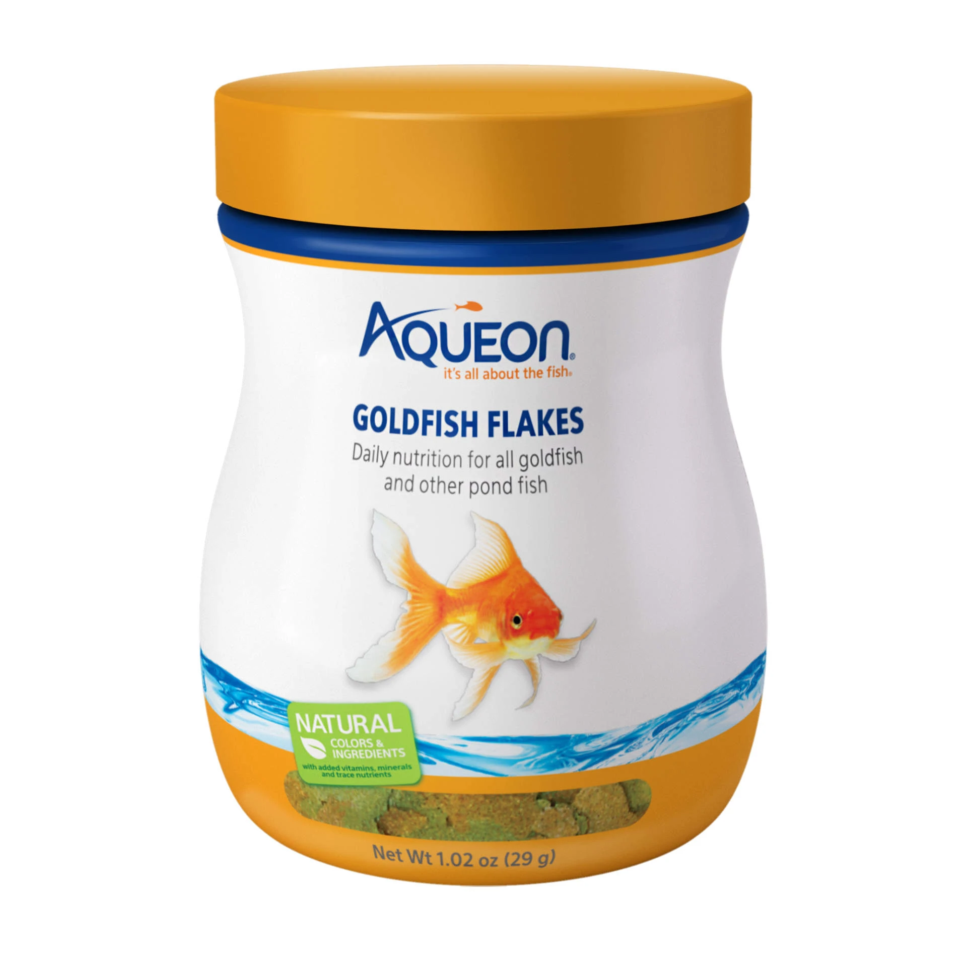 Goldfish Flakes, 1.02 Ounce - Premium Fish Food