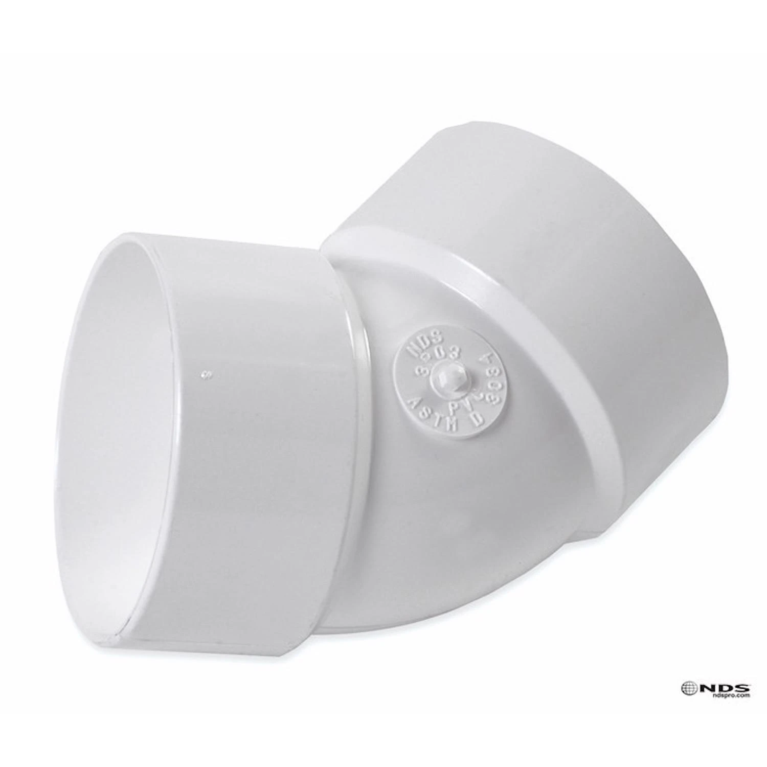 NDS Schedule 35 3 in. Hub x 3 in. Dia. Hub PVC Elbow