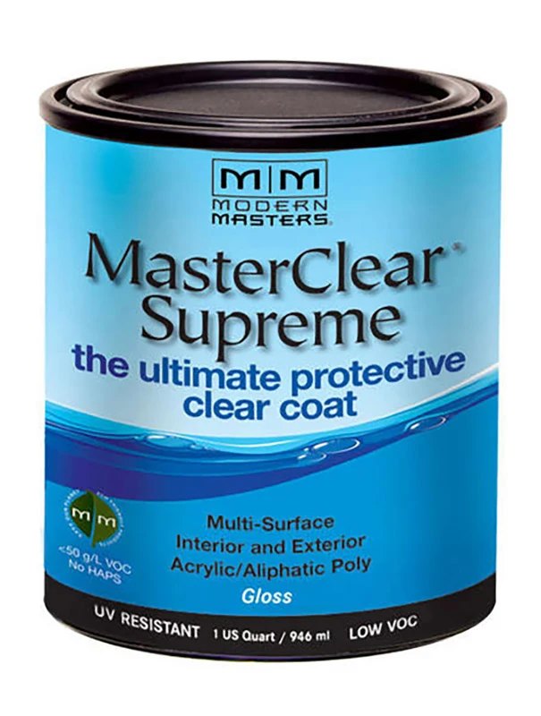 Masterclear Supreme Gloss Clear Water-based Protective Coating 1 Quart