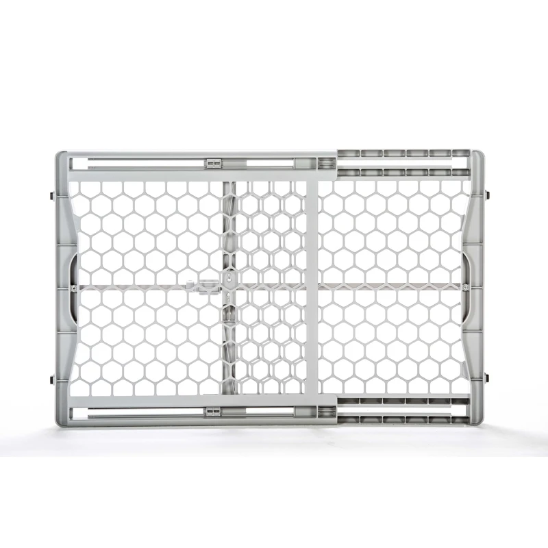 23 In. H Plastic Expandable Pet Gate With Steel Support Rod, 46 In. L